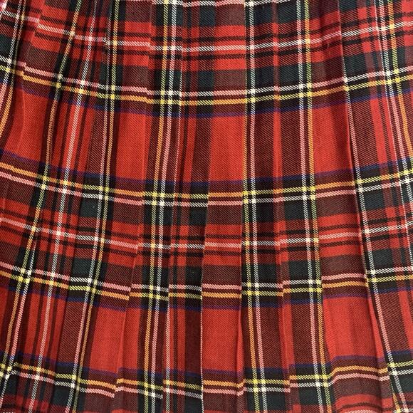 Ice Fire Kilt Canadian Made Women’s Size 5 Red and Green Plaid Vintage - Picture 7 of 8